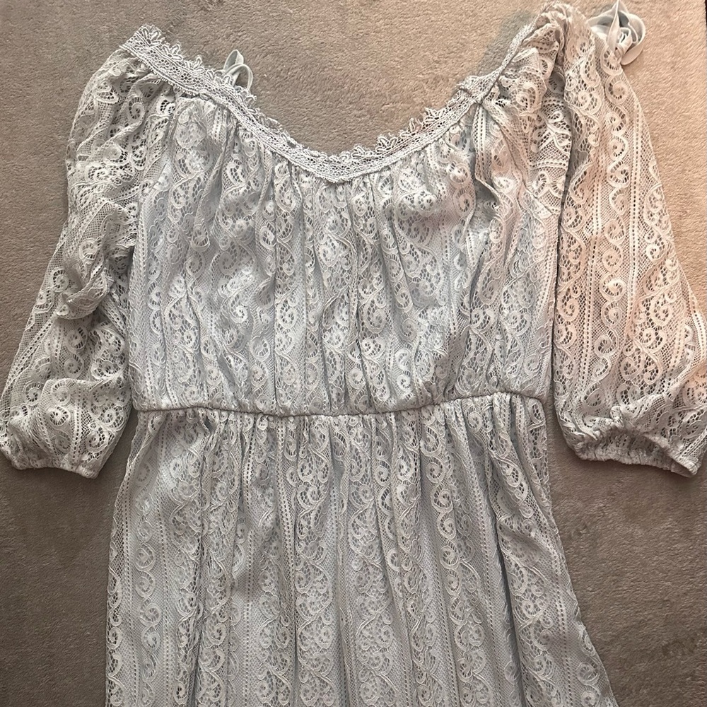 Elegant Boho Vintage Lace Dress